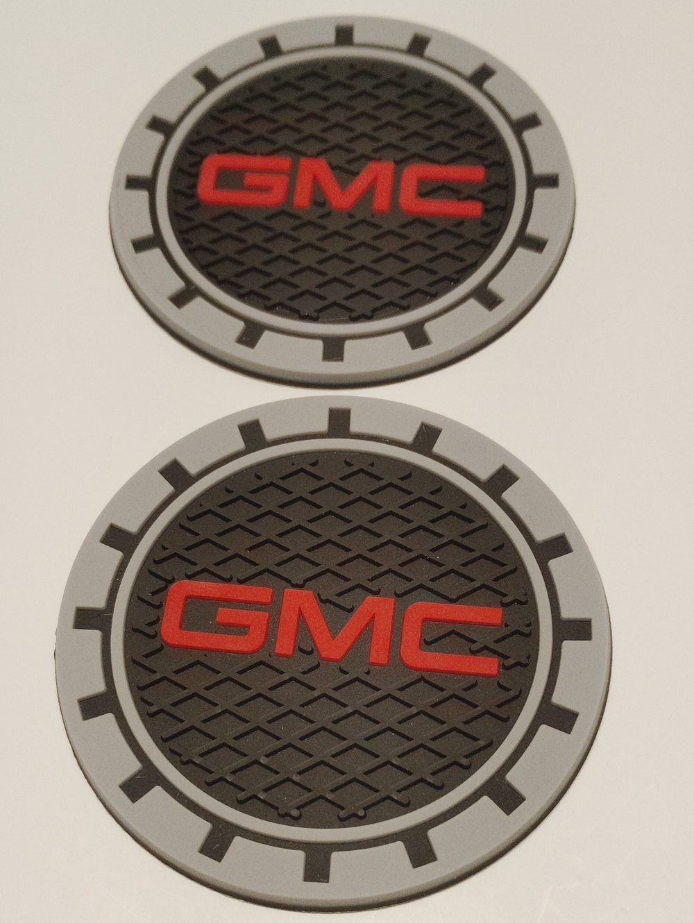 🚗 GMC Car Coasters 2 Pack & 4 GMC Stem Caps NWT - Picture 4 of 8